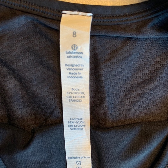Lululemon Tank, Size 8, Black - Picture 5 of 5